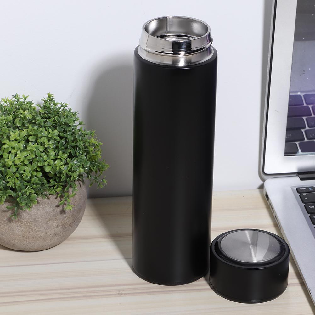 Tazza Termica Sottovuoto 500ml Semplice Moderna Acciaio Inossidabile Isolante Borraccia per Uso Domestico Lavoro Opaca