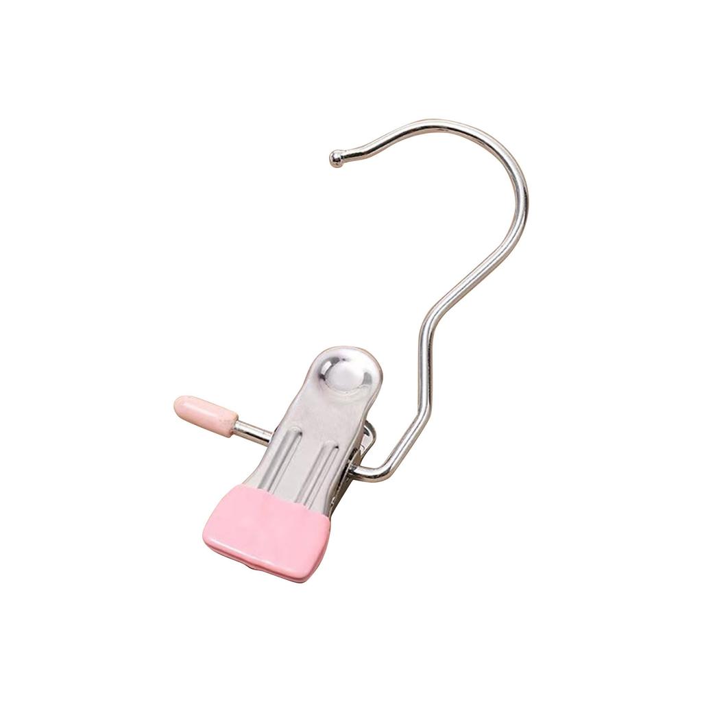 Attachment Hook, Space-Saving Clothes Hook Organiz Stainless Steel Clothespins With Hook Laundry Organizer Portable Hanging Clip Wardrobe Rack Efficie