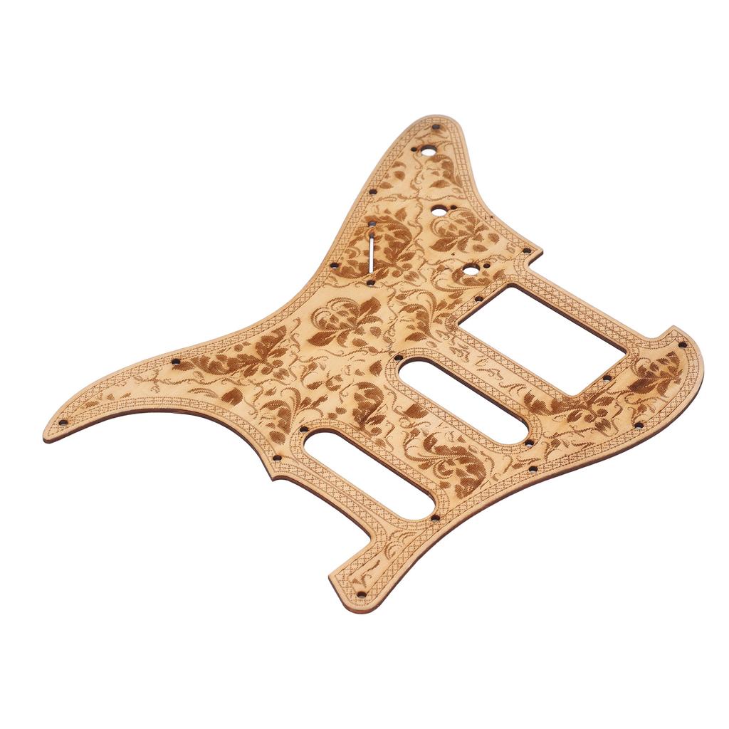 Electric Guitar Pickguard Maple Wood Carving Anti Scratch Guard Plate for ST Guitar