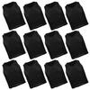 12Pcs Small Mesh Breathable Children Football Training Exercise Vest Black Kid Free Size