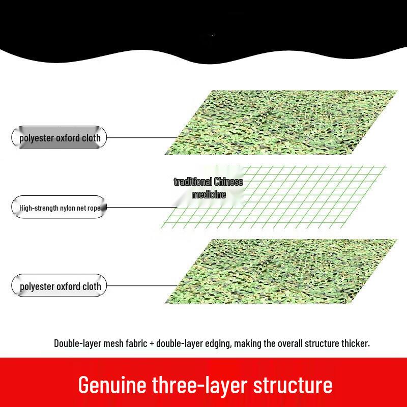 Fire-Resistant Anti-Radar 3-Layer Camouflage Net