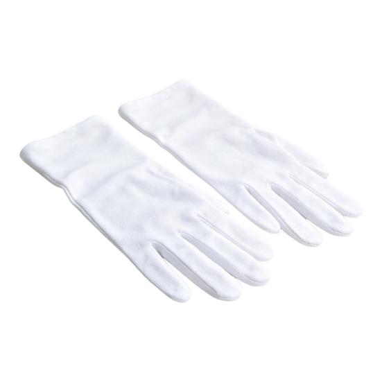 

White Satin Kids Gloves Children Dress Gloves Elegant Wedding Gloves for Flower Girl Dancing Stage Performances 16cm