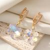 Shimmering Artificial Crystall Butterfly Dangle Earrings for Women Zirconia Earring Jewelry Wedding Party Accessories