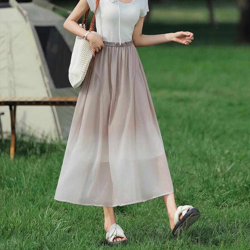 Demana Women s Tyndall Gradient A-line Midi Skirt L