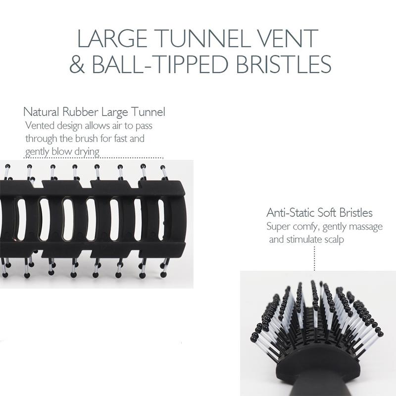 Men Fluffy Hair Brush Salon Professional Hairdressing Comb Barber Hair Styling Brush