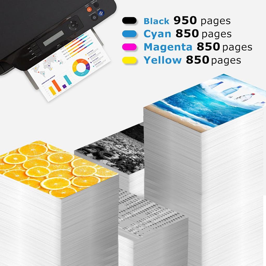 902XL Black Ink Cartridges Compatible for HP 902 XL for HP 6978 6968 Printer 2 Pack HP902 HP902XL for OfficeJet Pro 6958 6970 6960 6975 6962 6950