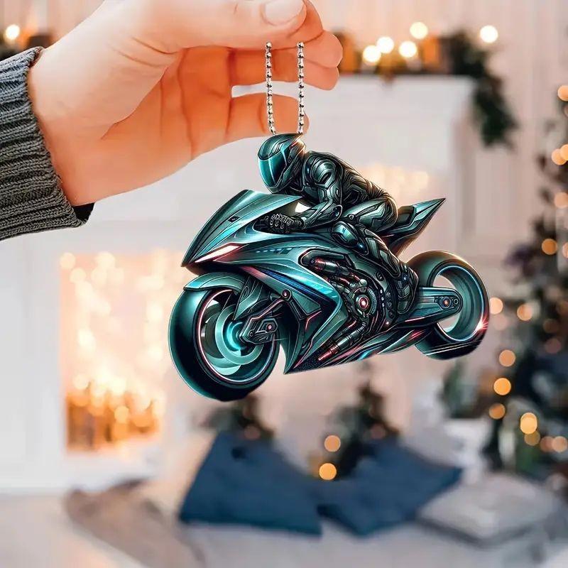Delightful Motorcycle 2d Acrylic Car Decor Hanging Pendant For Home Vehicle And