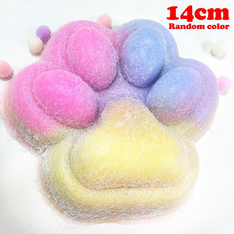 

14см Игрушка-антистресс с градиентной расцветкой в виде кошачьей лапки, мягкая игрушка-непоседа, расслабляющая игрушка-мялка, игрушка с медленным восстановлением, игрушка-антистресс в виде кошачьей лапки