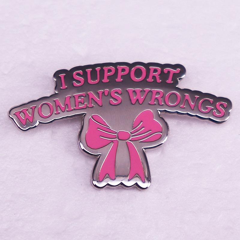 

Pink Bow Brooch - Women s Empowerment Badge