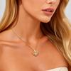 Wind Heart Rose Pendant Necklace, Copper Inlaid Zircon High-End Pendant For Women, Jewelry 388