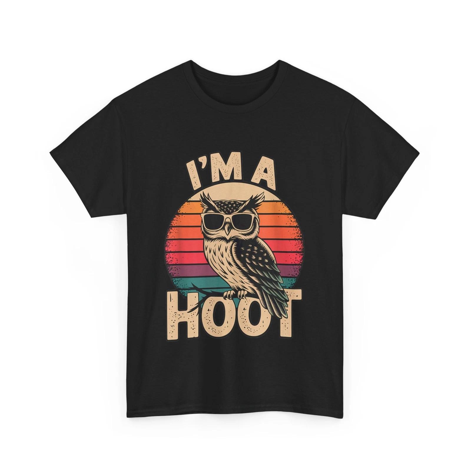 Owl T-shirt, I m A Hoot Owl Animals Lovers Women Men Vintage Shirt 4XL