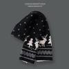 Christmas gift red deer scarf female versatile autumn winter warm lengthened student cute skin-friendly scarf