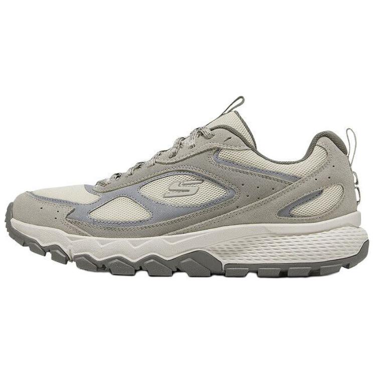 Skechers Outdoor Mens Mesh Synthetic Leather Soft Comfortable Low-Top Outdoor Functional Shoes Men shoes Gray 237631-NTGY 41
