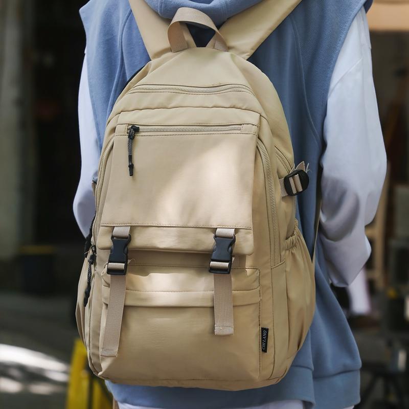 Männer Einfarbig Rucksack Frauen Große Kapazität Reise Rucksack Student Schul