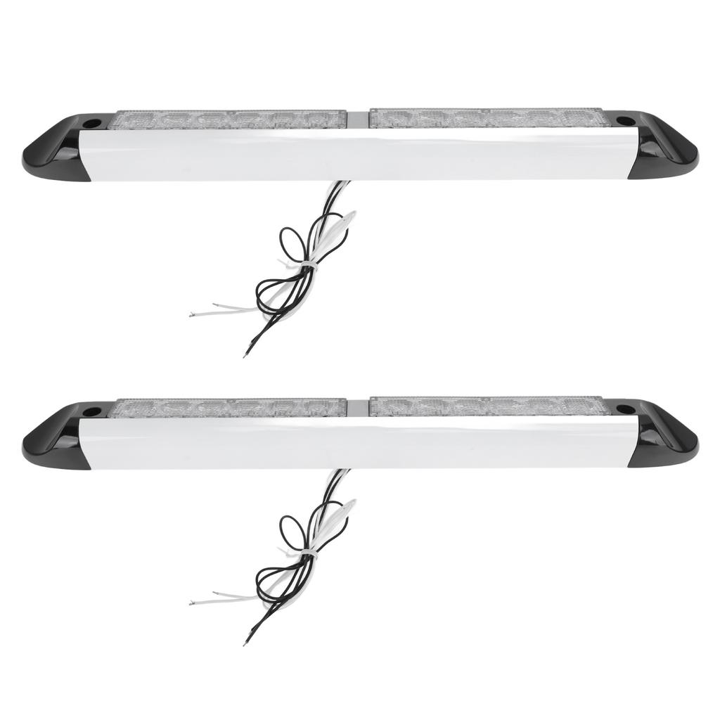 2 Pcs RV LED Porch Awning Lights DC 12V to 24V Energy Saving Exterior Awning Utility Light Strip Bar for Trucks Caravan