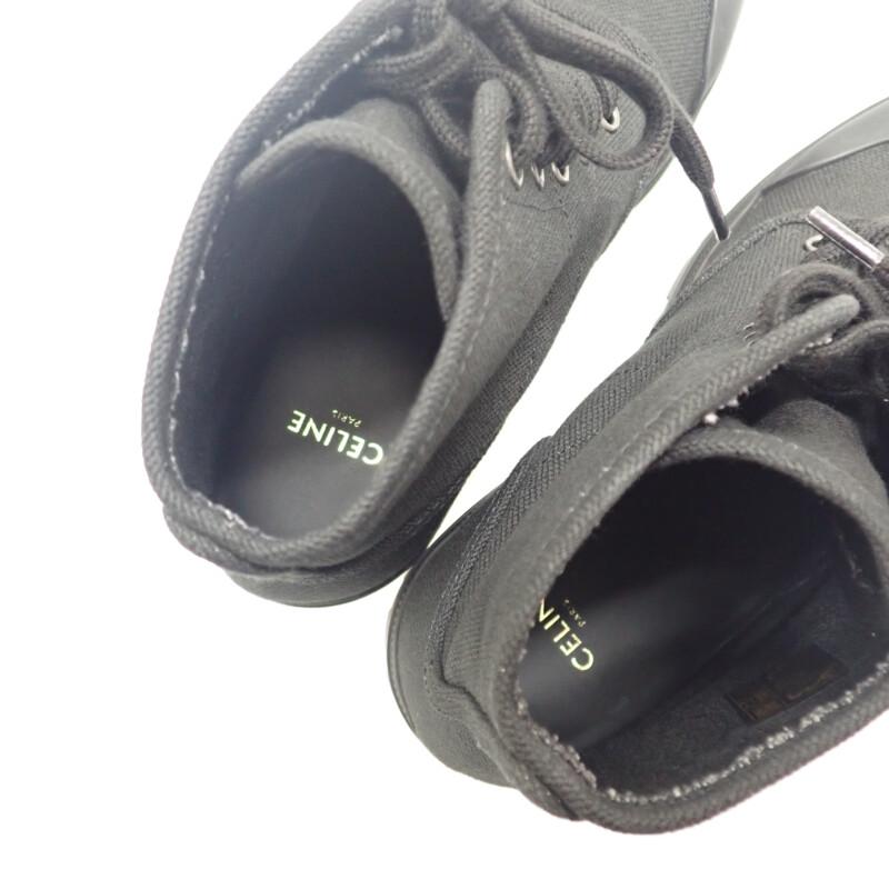 CELINE  343142198C.38NO Sneakers Black Canvas/leather Women