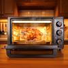 Convection Oven 34QT/32L Kitchen Oven 1500W Multi-Functional Countertop Toaster with Multifunctional 60-Min Timer Crispy Roast Dehydrate