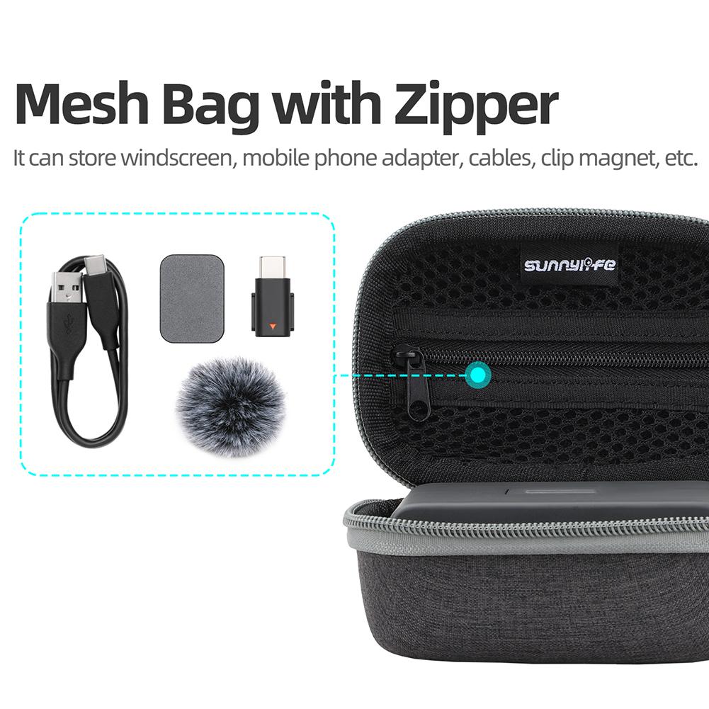 Outdoor Travel Storage Case Wireless Microphone Portable Protection Box Protective Case for DJI Mic Mini Wireless Microphone