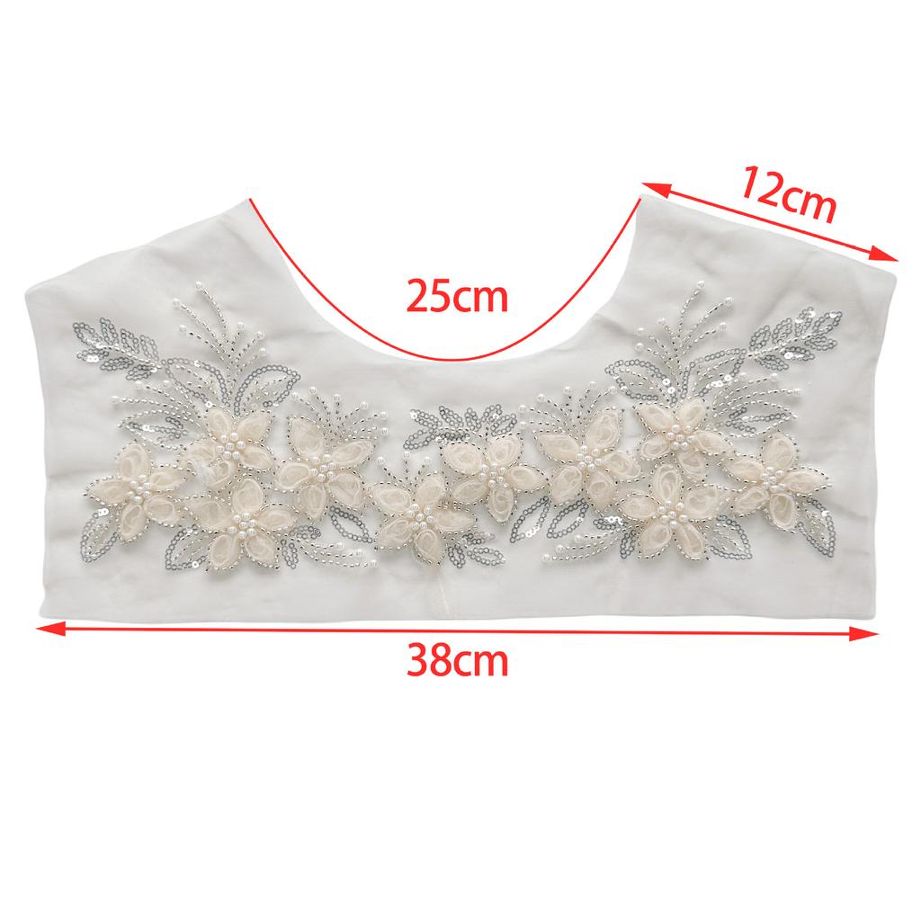 Factory Lace Bead Decal Mesh Pearl Embroidery Three-Dimensional Embroidery Diy Accessories Clothing Wedding Accessories