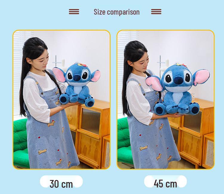 Adorable Sitting Flower Stitch Plush Toy Pillow - Perfect Birthday Gift