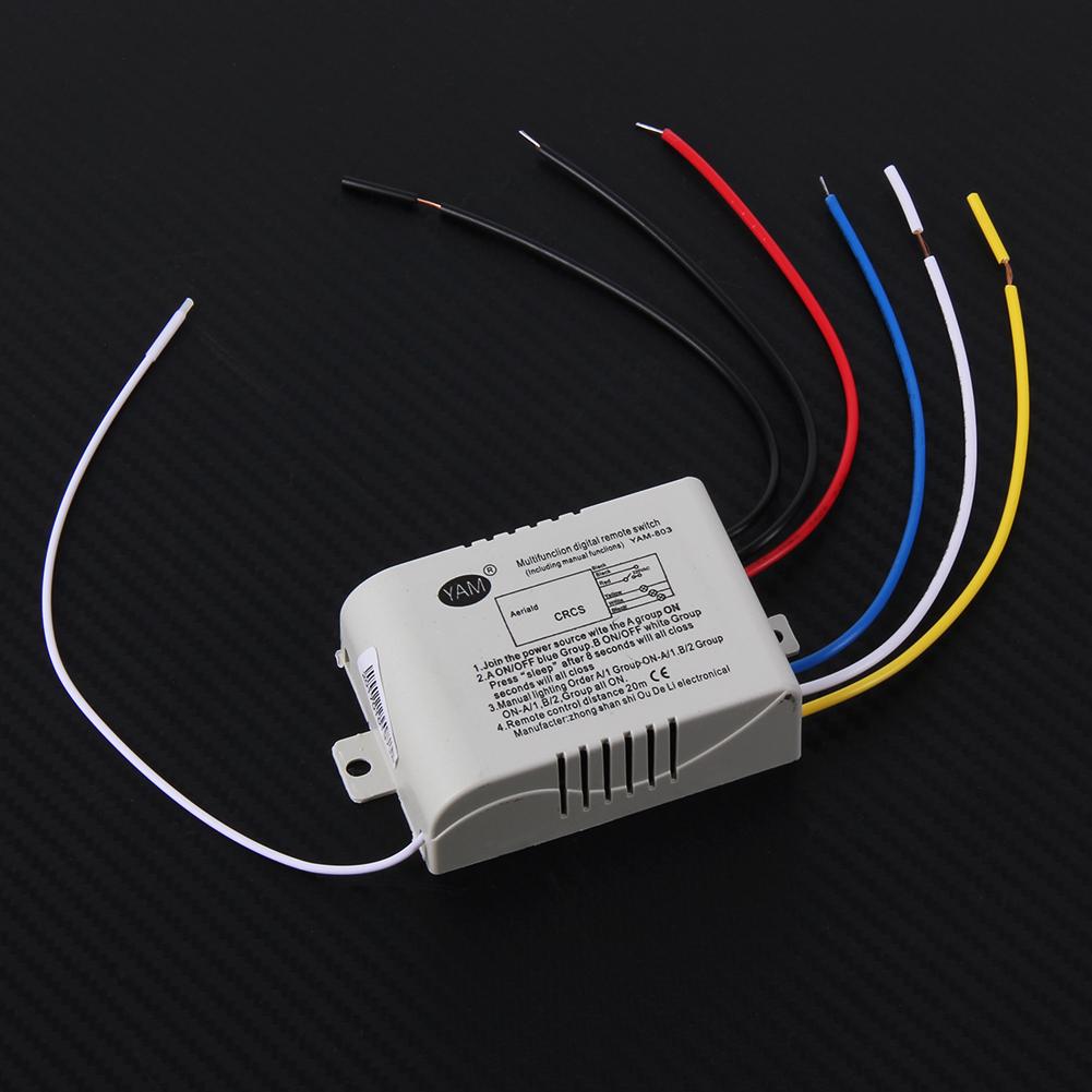 1/2/3 Ways ON/OFF 220V Wireless Remote Control Switch Digital Remote Control Switch Multifunction for LED Light Lamp Gadgets