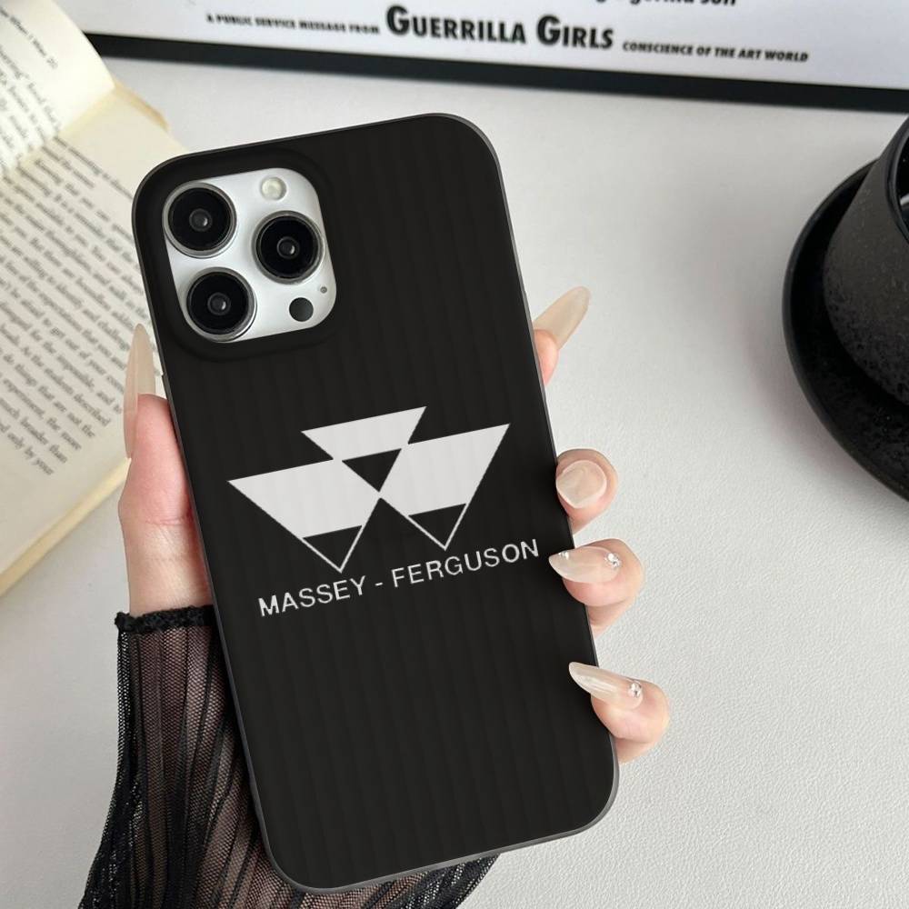 Massey Ferguson Phone Case Stripe Silicone For For IPhone 11 12 13 14 15 16 17 Plus Pro Max Cover