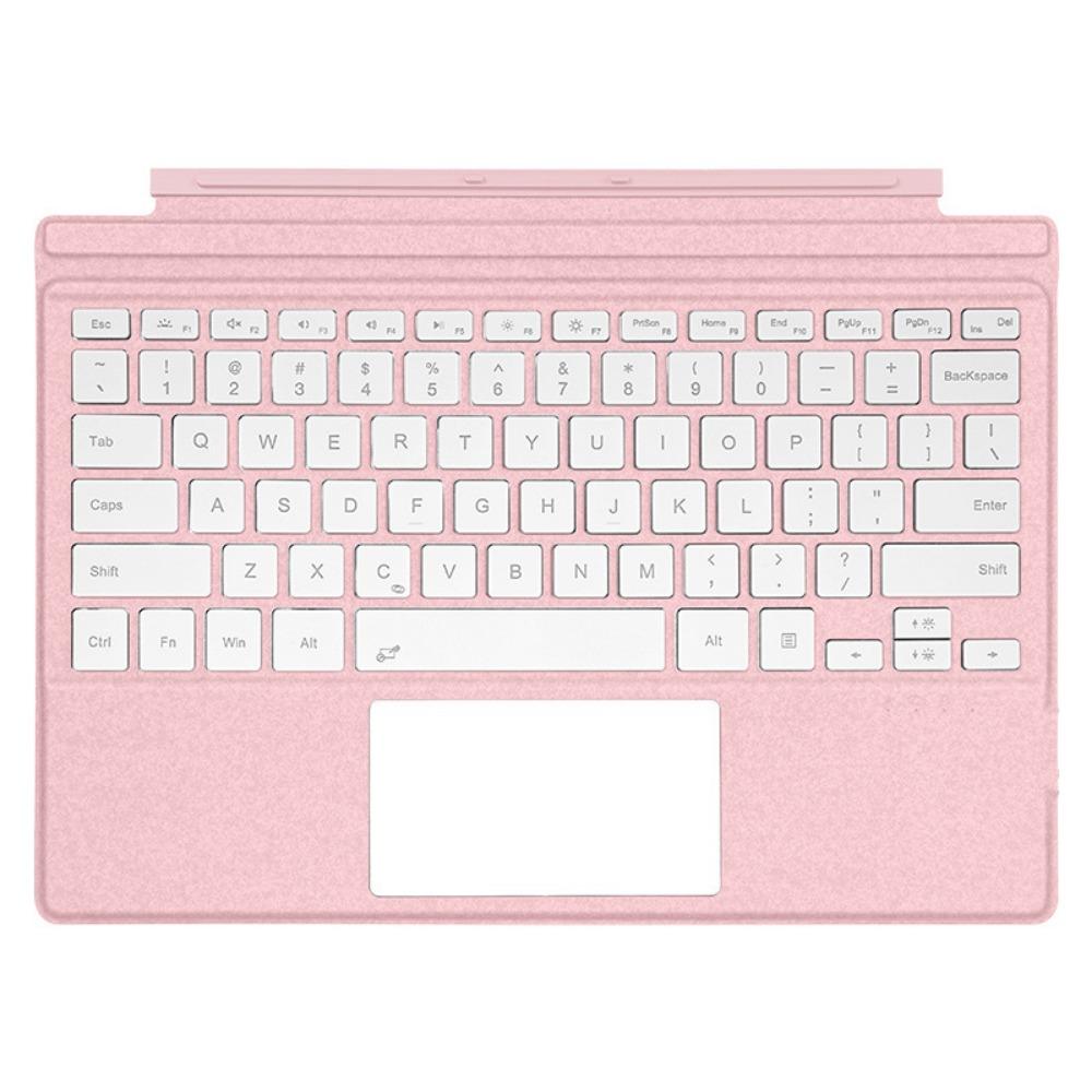 Renkli Arkadan Aydınlatmalı Manyetik Kablosuz Şarjlı Microsoft Surface Pro 9 için Bluetooth Klavye