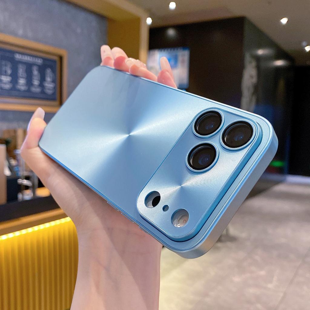 Laser Aurora CD Pattern Matte Case For iPhone 17 Air 16 15 14 13 12 11 Pro Max Plus Shockproof Glass Lens Bumper Phone Cover