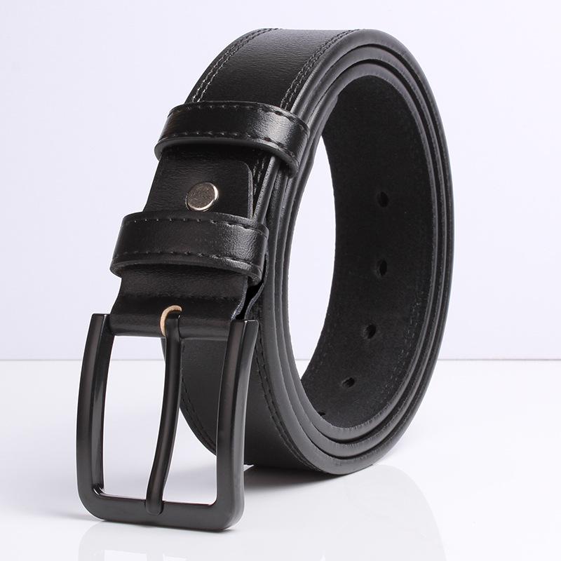 Retro Belt Men's High-end Leather Needle Buckle Jeans with Single-layer Pure Cowhide Tactical Belt Men's Style