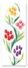 Miyamoto Kenema Tenugui Hand Dyed with Tulip 35 X 50182 Towel, Lines, White, Approx. 90cm,