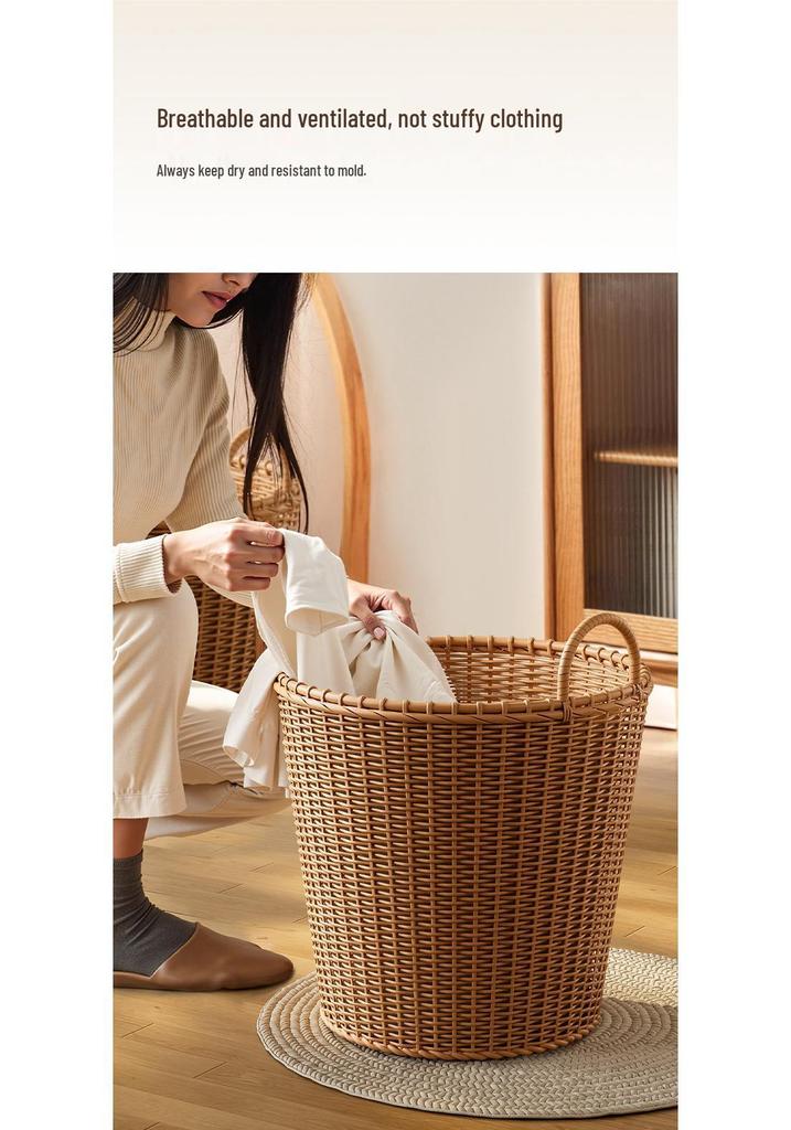 Elegant Large-Capacity Laundry & Toy Storage Basket