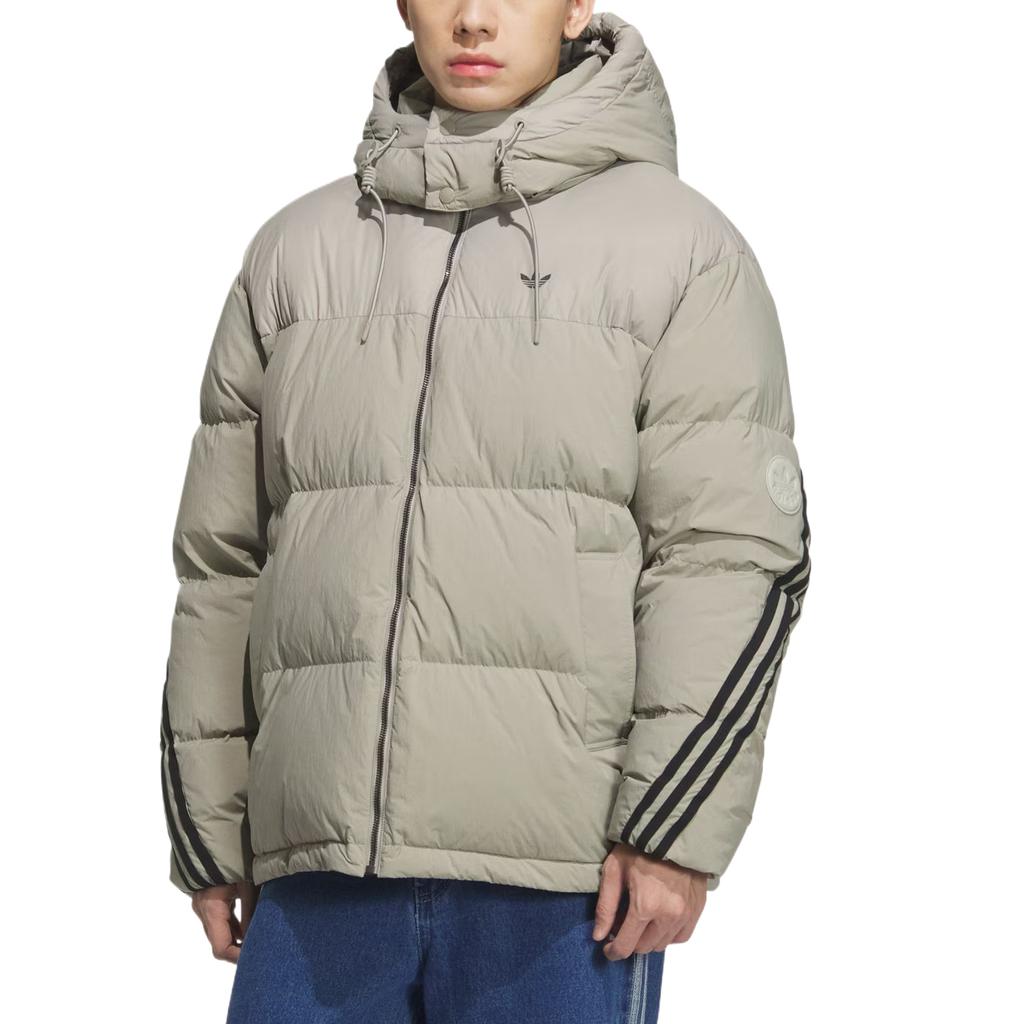 adidas 3-Stripes Simple Comfortable Stylish Solid Color Long Sleeve Down Jacket Men Outerwear KC2563