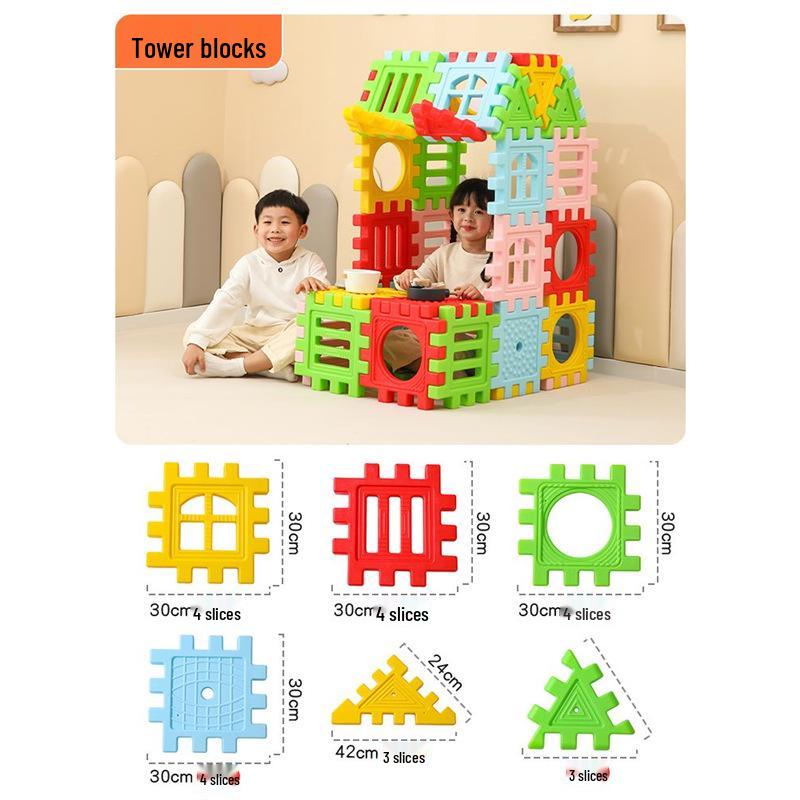 Large Building Blocks for Kindergarten: Educational Construction Toys for Classroom and Play Areas