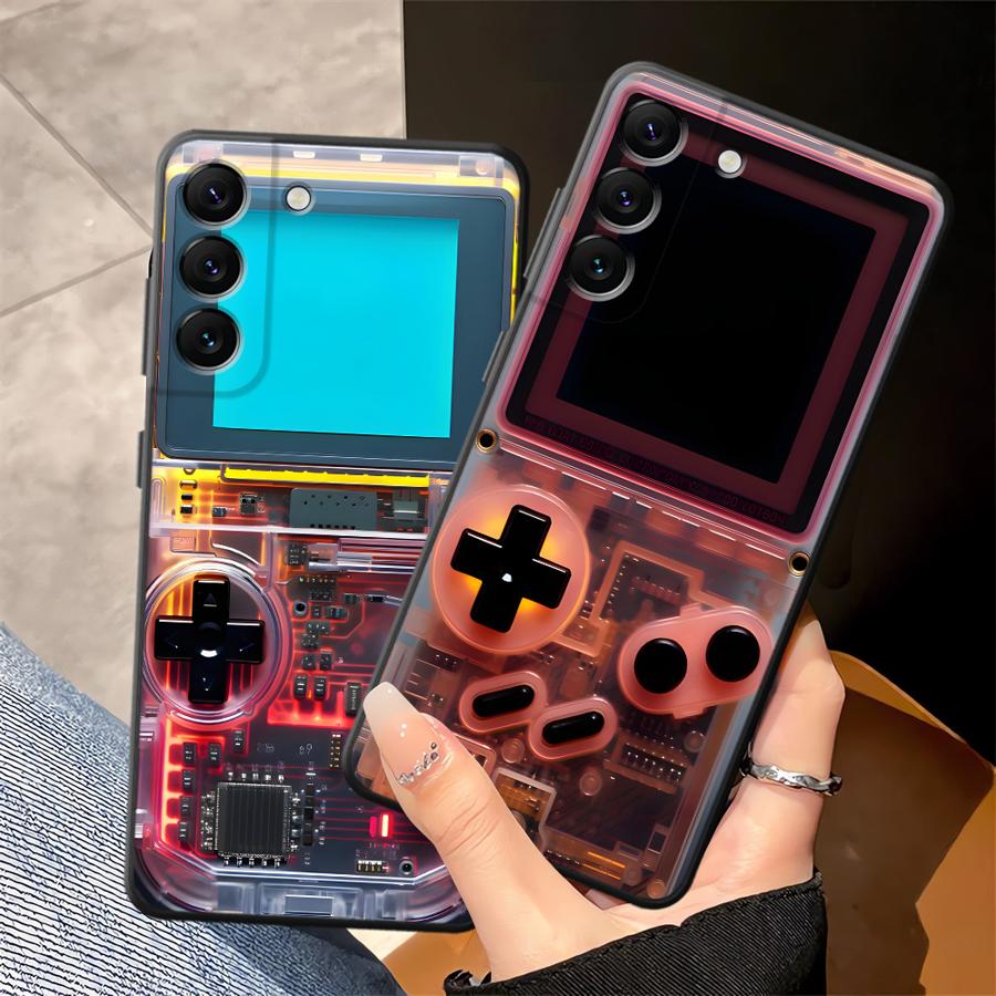 Case for Samsung Galaxy Note S9 10 Plus 20 Ultra 8 S10 9 S8 Black Soft Phone Cover Red Gaming Console