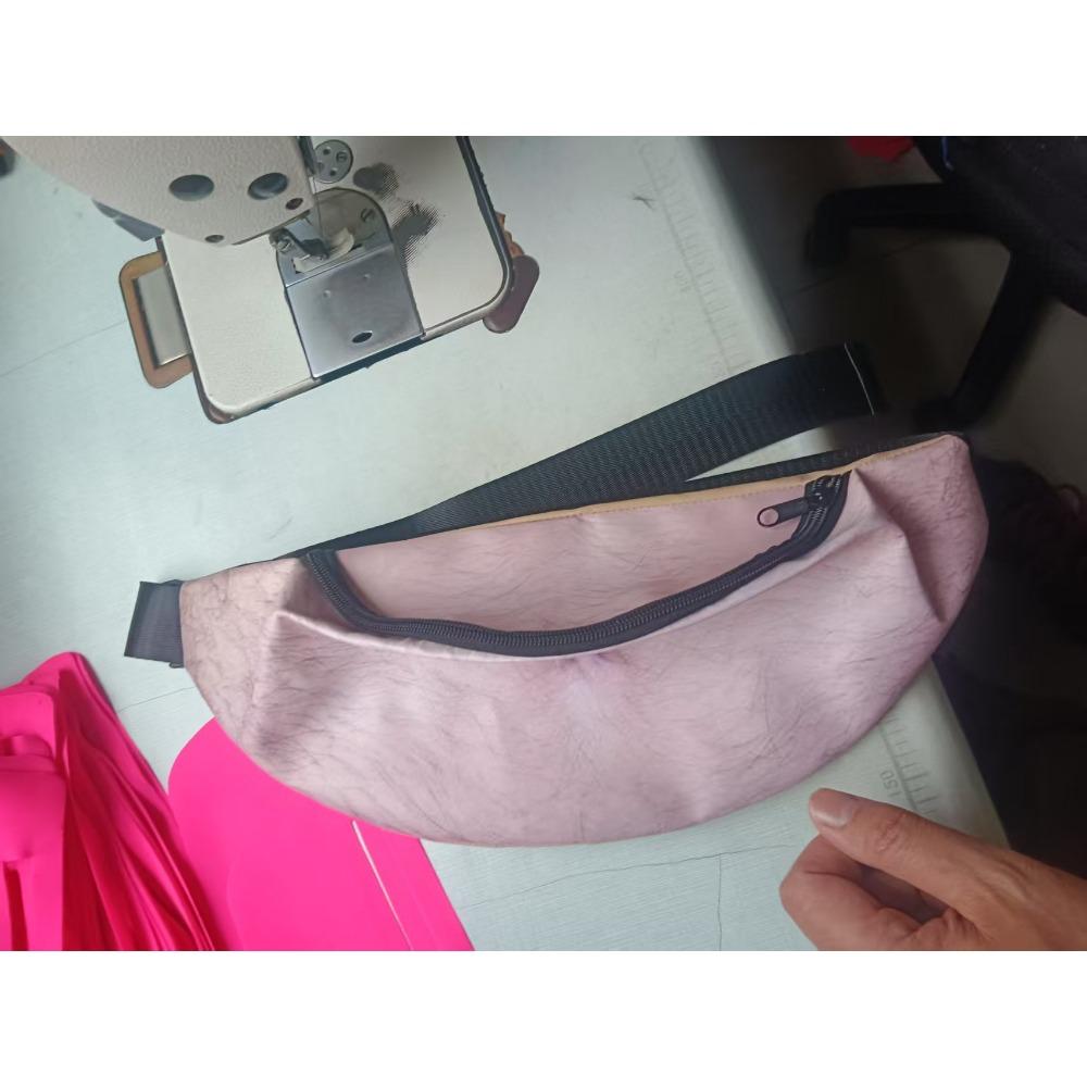 Creative and Weird Fat Belly Fanny Pack Anti-harassment Beer Belly Fanny Pack Pu Belly Leather Fanny Pack