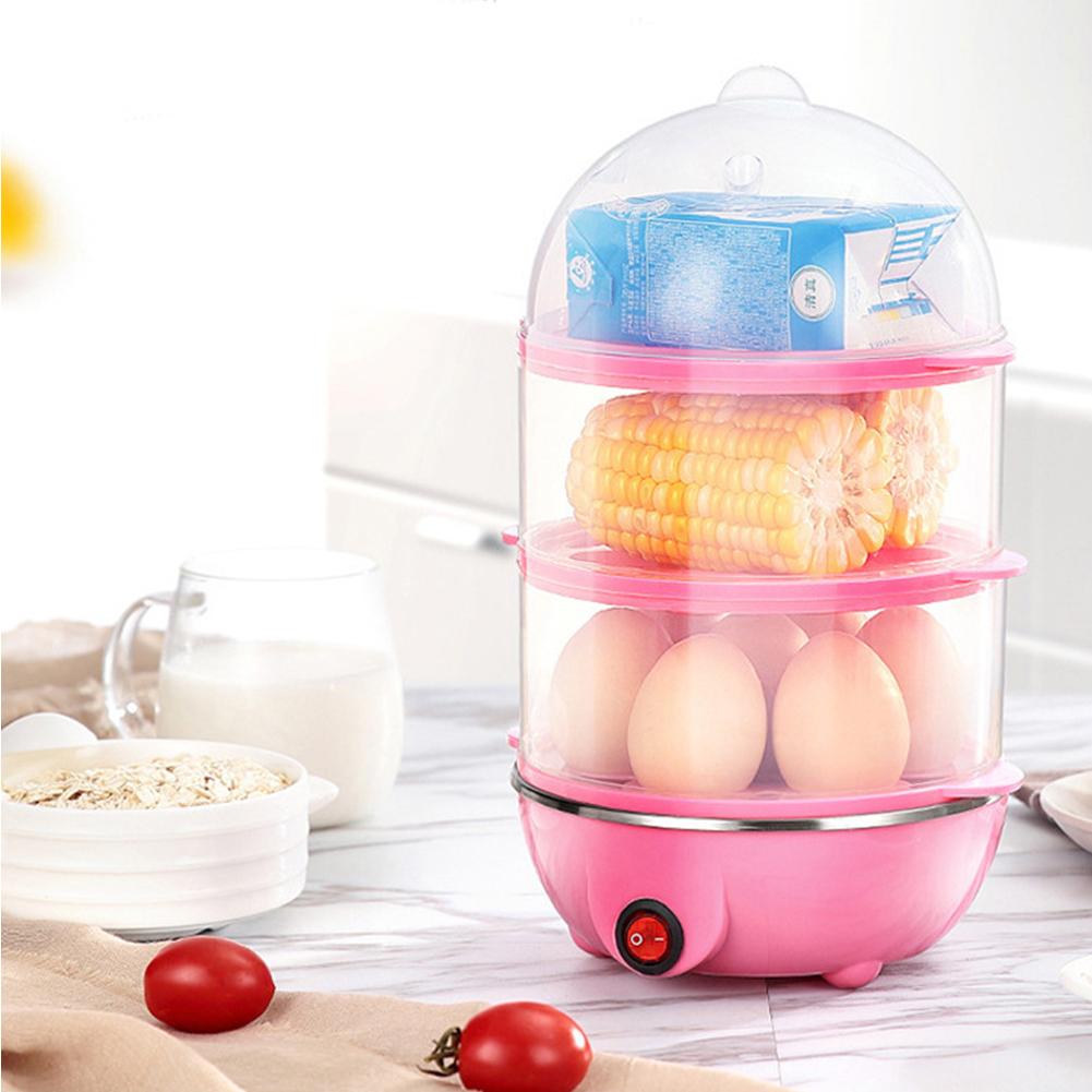 110V/220V Multifunctional Egg Cooker Rapid Heating Automatic Corn Steamer Portable Milk Steamer for Cooking Breakfast Machine