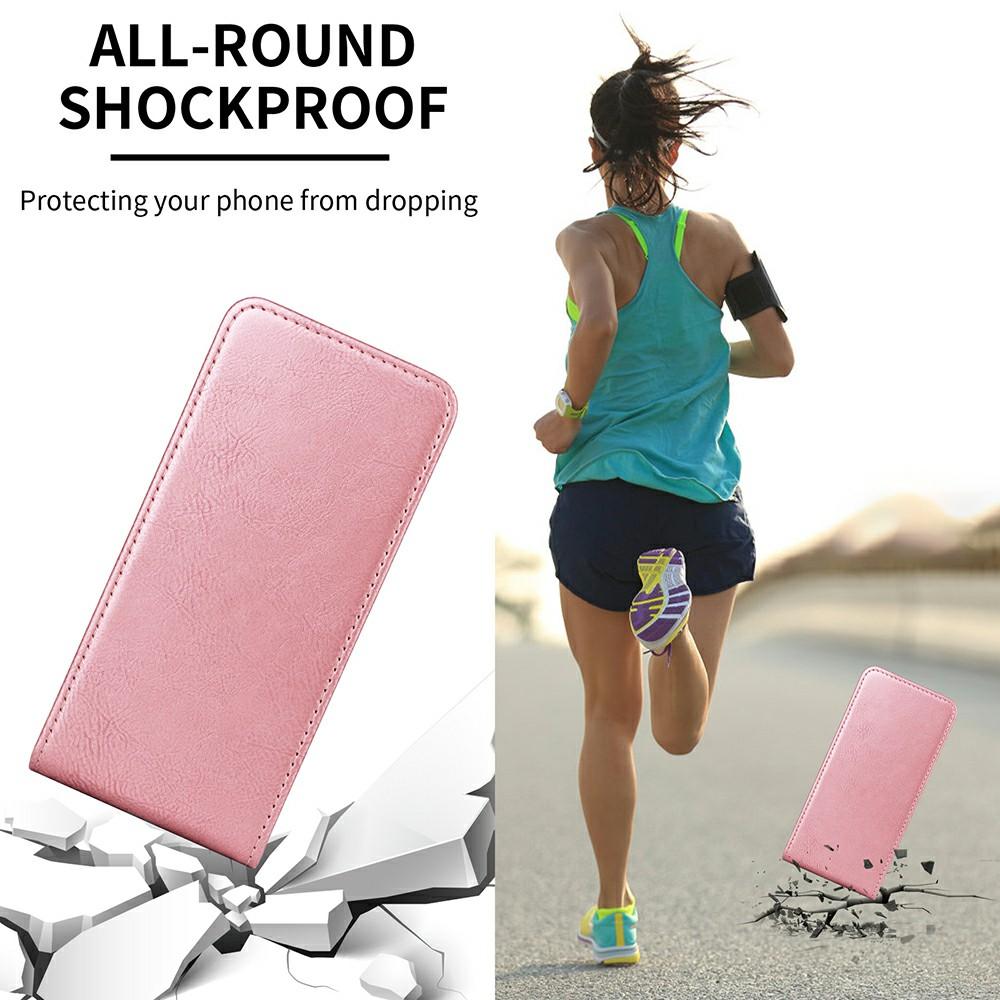 For Samsung Galaxy S24 Case with Card Slot Magnetic Vertical Flip Leather Phone Cover