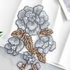 Color Embroidery Beads Three-Dimensional Flower Applique Decorative Cheongsam Dress Top Accessories Cloth Stickers Accessories