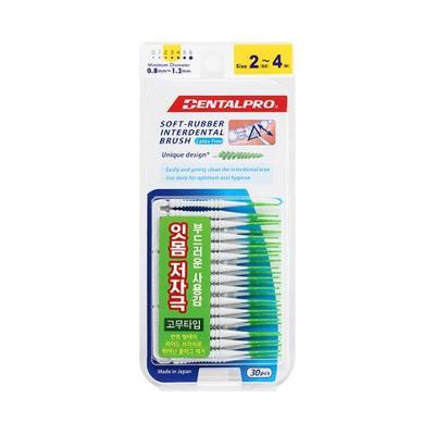 Dental Pro Soft Gumový mezizubní kartáček 30P