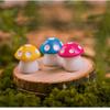 Colorful Mushroom Micro Landscape Moss Set Decoration Plush Home Decoration Resin Craft Decoration Small Decoration
