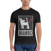 White Dog Mambo Classic Tshirt Shirts Graphic Tees Mens White T Shirts Animal Print Shirt For Boys
