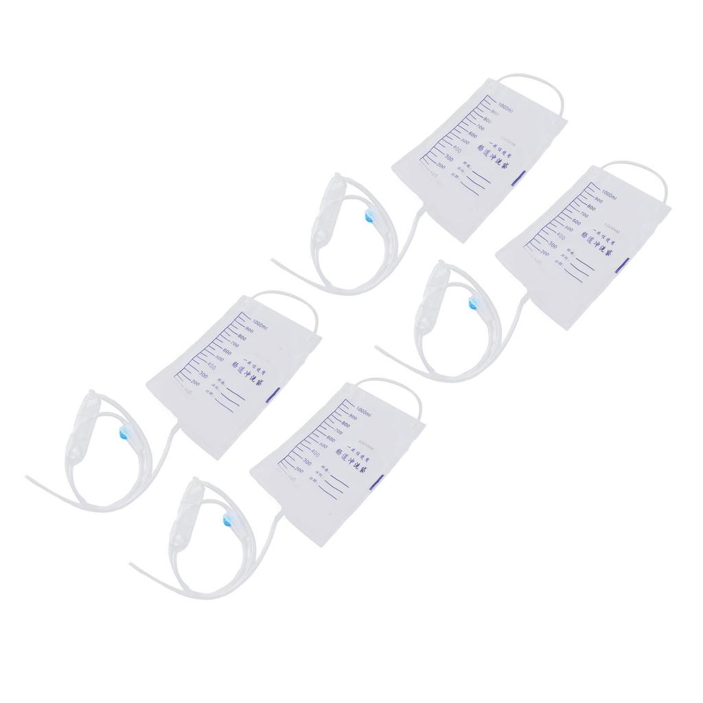20pcs Enema Bag Kit 1000ml Improve Constipation Disposable Hygienic Colon Enema Cleansing Bag for