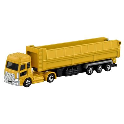 TAKARA TOMY Tomica Long Type Tomica No. 147 UD Trucks Quon Trailer Dump Miniature Car Toy for Ages 3 and Up