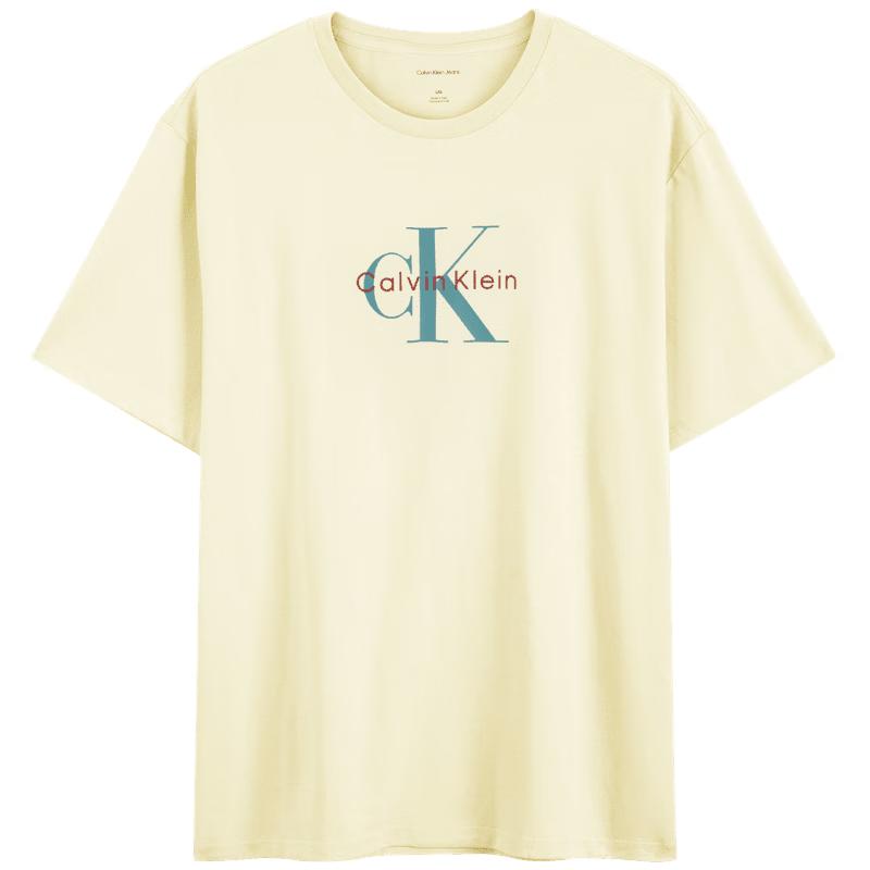 Calvin Klein Jeans Unisex Logo Cotton Crew Neck T-Shirt M