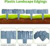 10Pcs/20Pcs/30Pcs Home Garden Border Edging Plastic Fence Stone DIY Yard Landscape Plant Fence Lawn Flower Plant Bed Decoration
