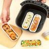 10pcs Premium Non-Stick Aluminum Foil Trays - Heat-Resistant, Reusable for Air Fryers, Ovens & BBQs - Easy Cleanup, Durable Rectangular Design