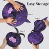 Witch Hat Roses Decoration Hat Carnivals Masquerades Hat Women's Halloween Hat Costume Accessory