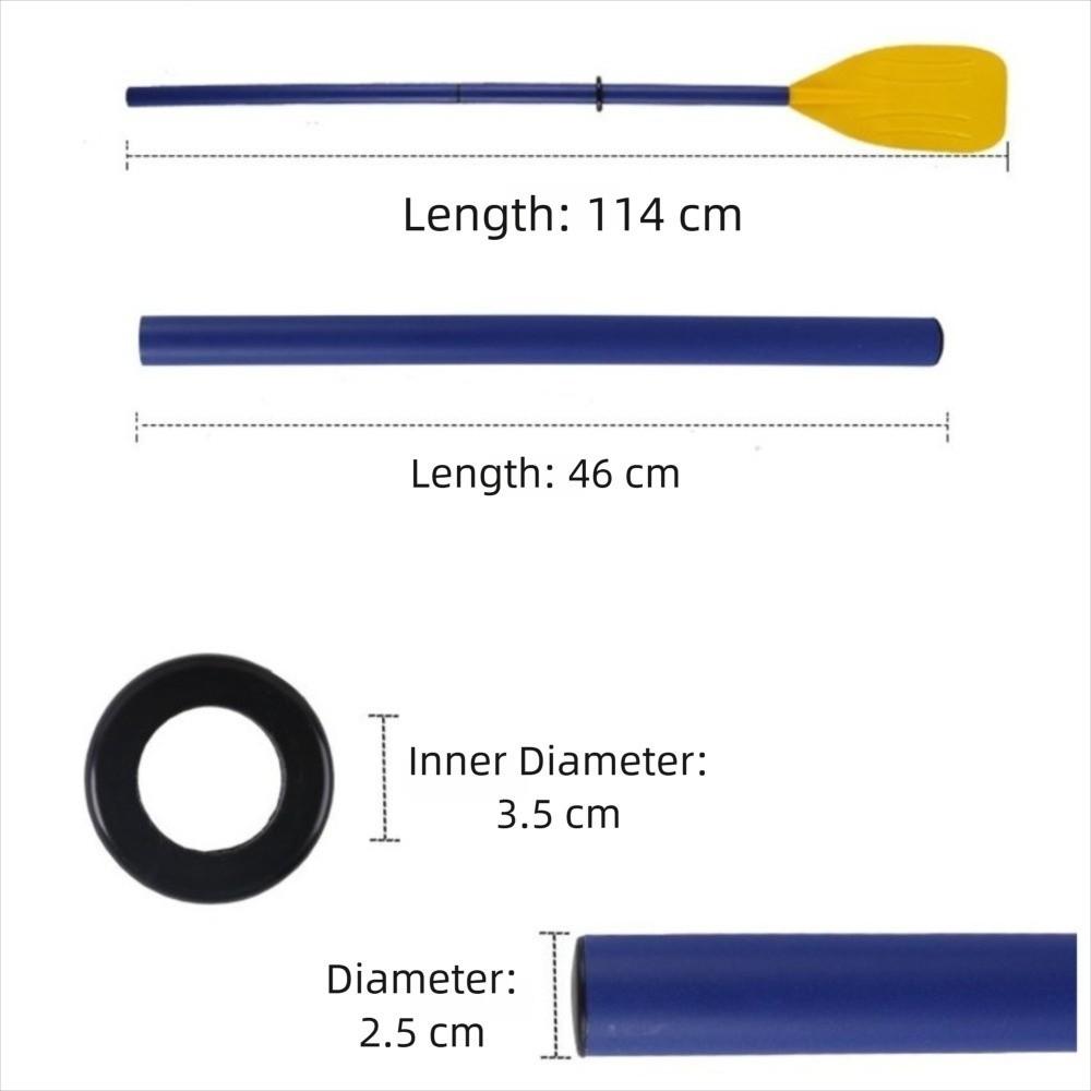 2 Pieces 120cm Kayak Paddle Plastic Blades Padded Telescopic Paddle Aluminum Alloy Shaft Portable Boating Oar Canoeing