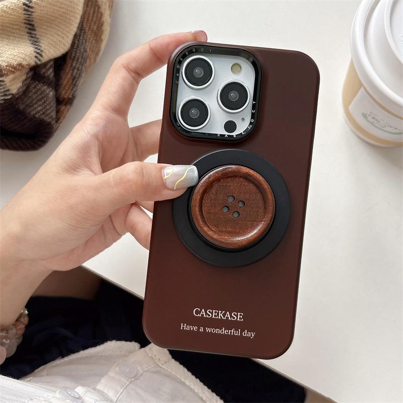 Maillard Braun Magnetischer Ständer für iPhone 17/16 Pro Max/15/14 Hülle - Minimalistisches Design