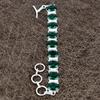 Chromdiopsid Edelstein Handgefertigt 925 Sterling Silber Armband 7-8" KKG-137